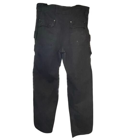 Duluth Trading Co. Flex Fire Hose Cargo Work Pants Black 34x34 Utility Gorpcore - Picture 3 of 14
